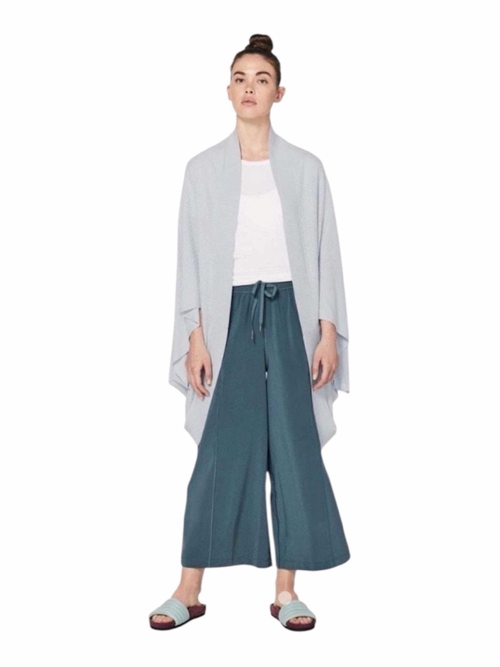 Lululemon light blue cardigan